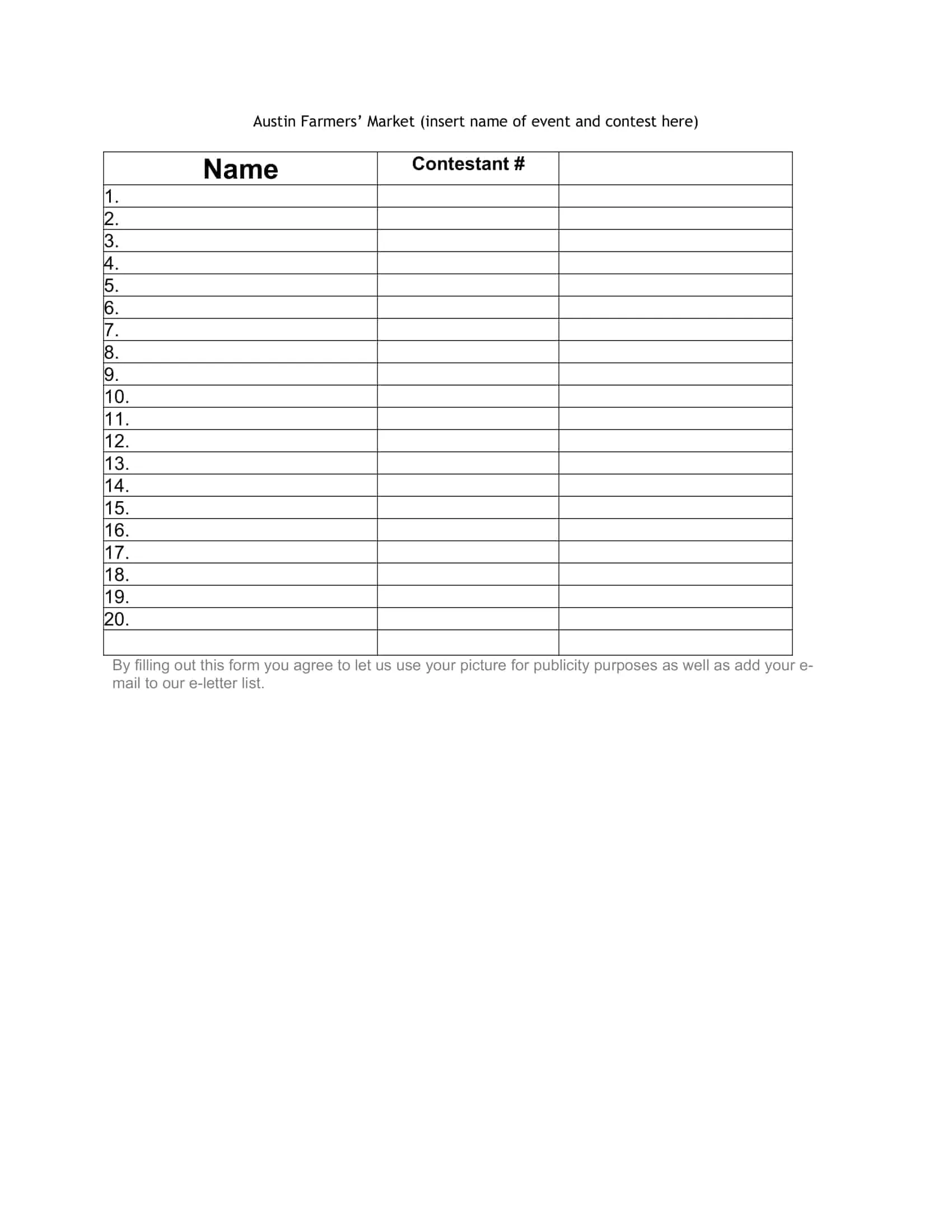 Sign up Sheet Word Template Editable and Free Sign up Sheet Word Template Editable and Free