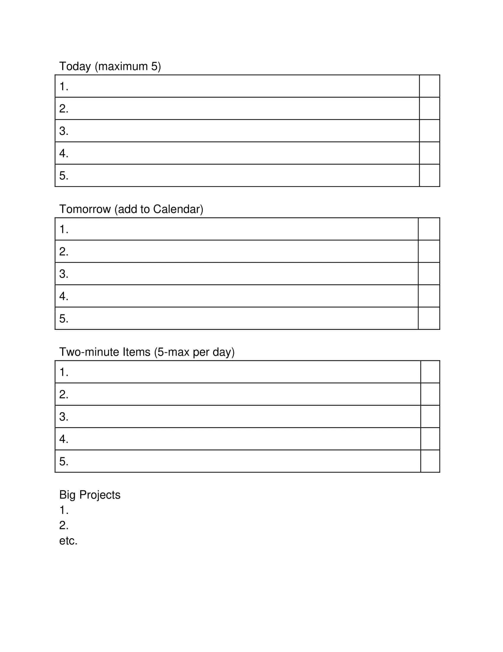 Simple Excel To Do List Simple Excel To Do List