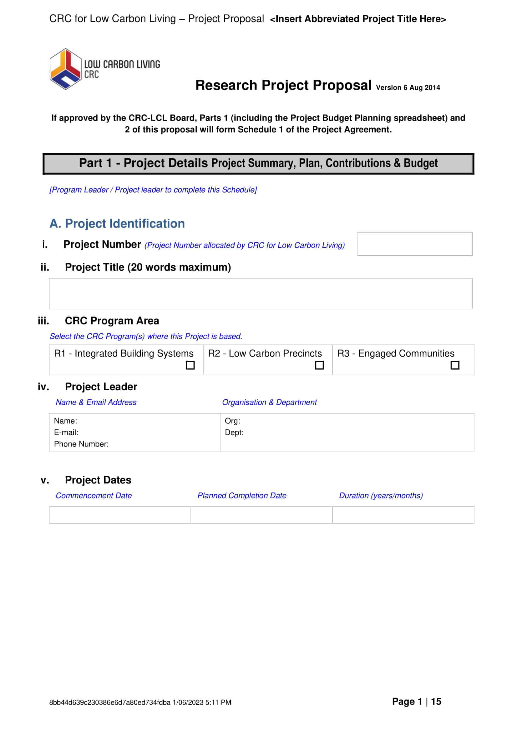 Simple Project Proposal Example in PDF Simple Project Proposal Example in PDF