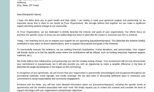 Free Printable Solicitation Letter Templates [Word, PDF] Sample