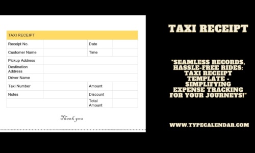 Free Printable Taxi Receipt Templates – Blank Generator [Word, PDF]