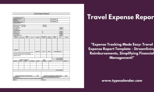 Free Printable Travel Expense Report Templates [Excel, PDF, Word]