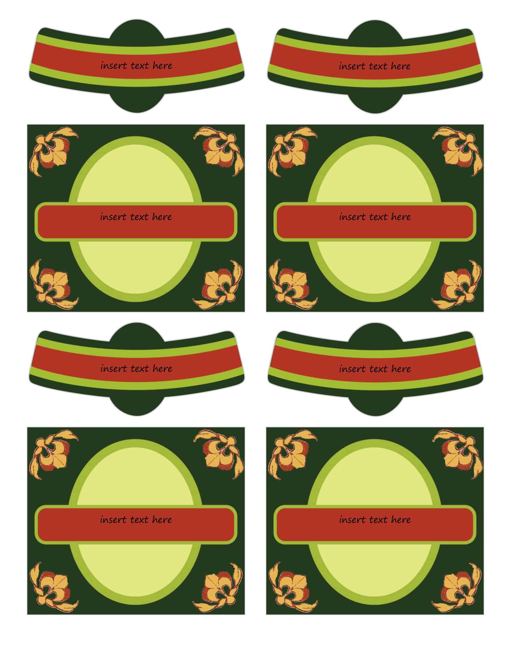Free Printable Wine Label Templates [Word, PSD]
