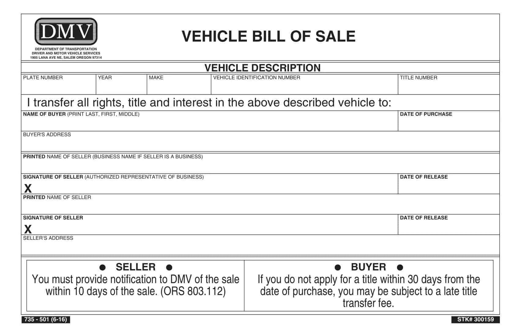 Word Bill of Sale Word Bill of Sale