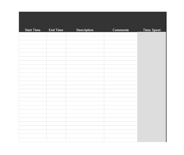 Word Blank Timesheet Template Word Blank Timesheet Template