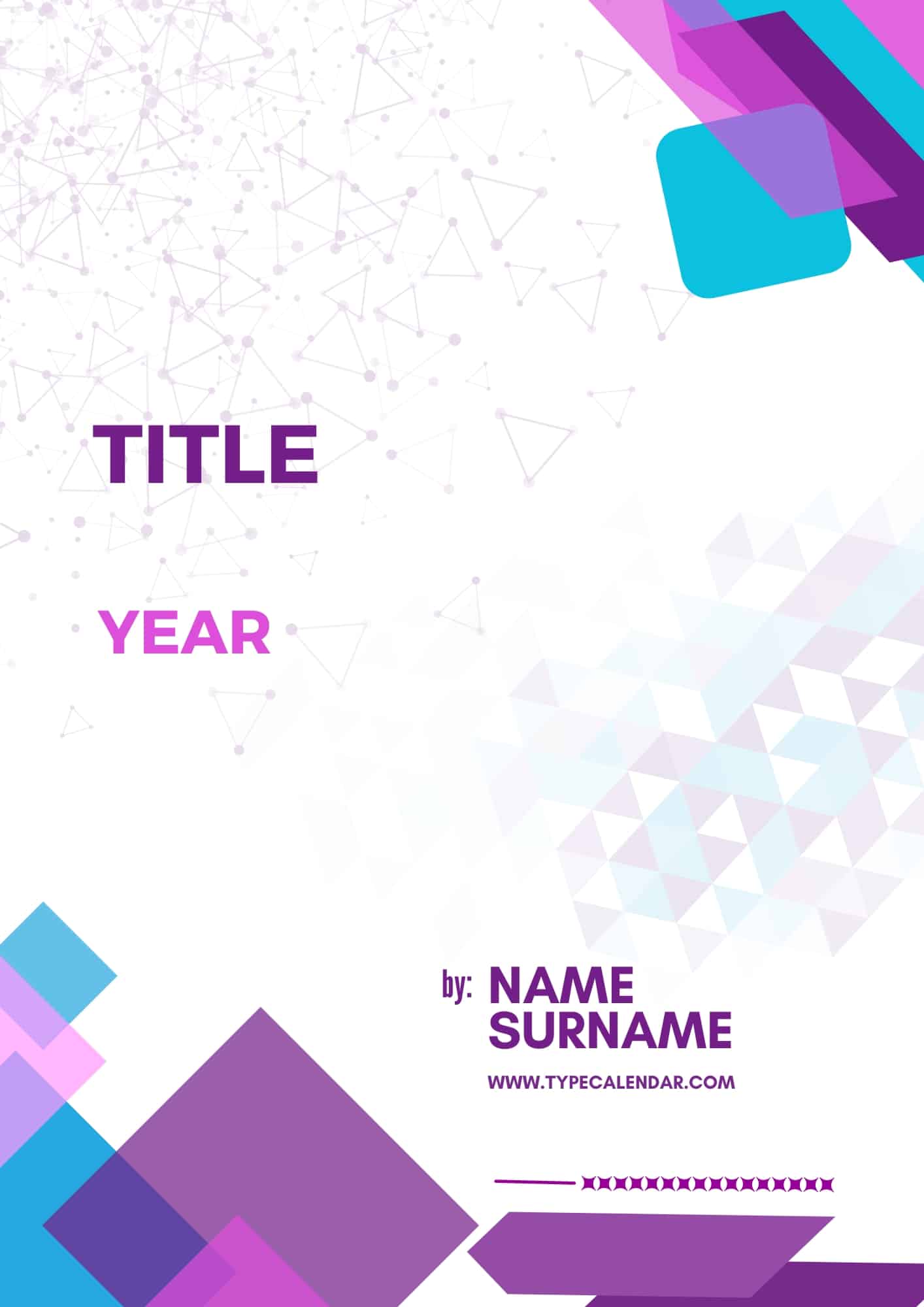 Word Cover Page Example Word Cover Page Example