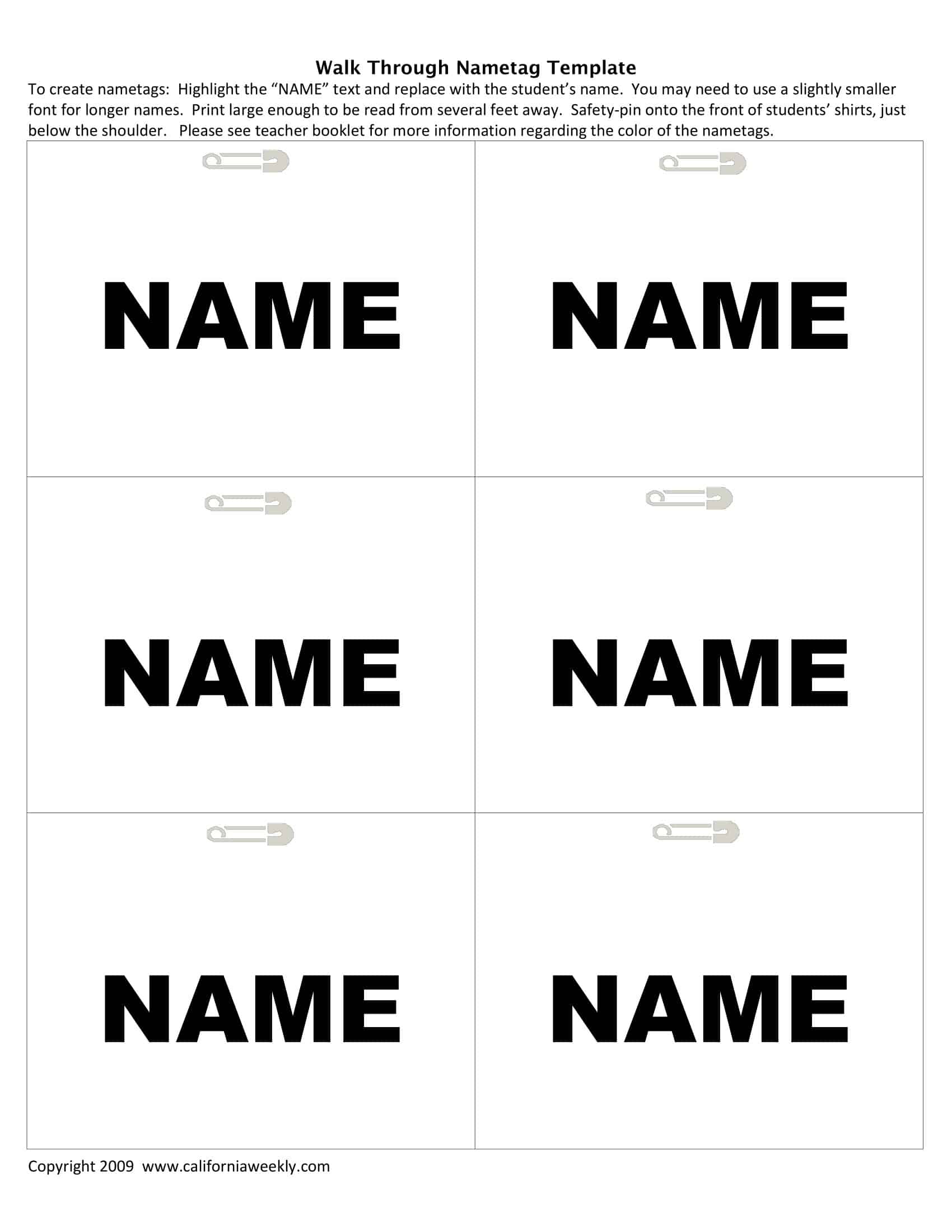 Free Printable Name Tag Templates Word With Picture Ideas