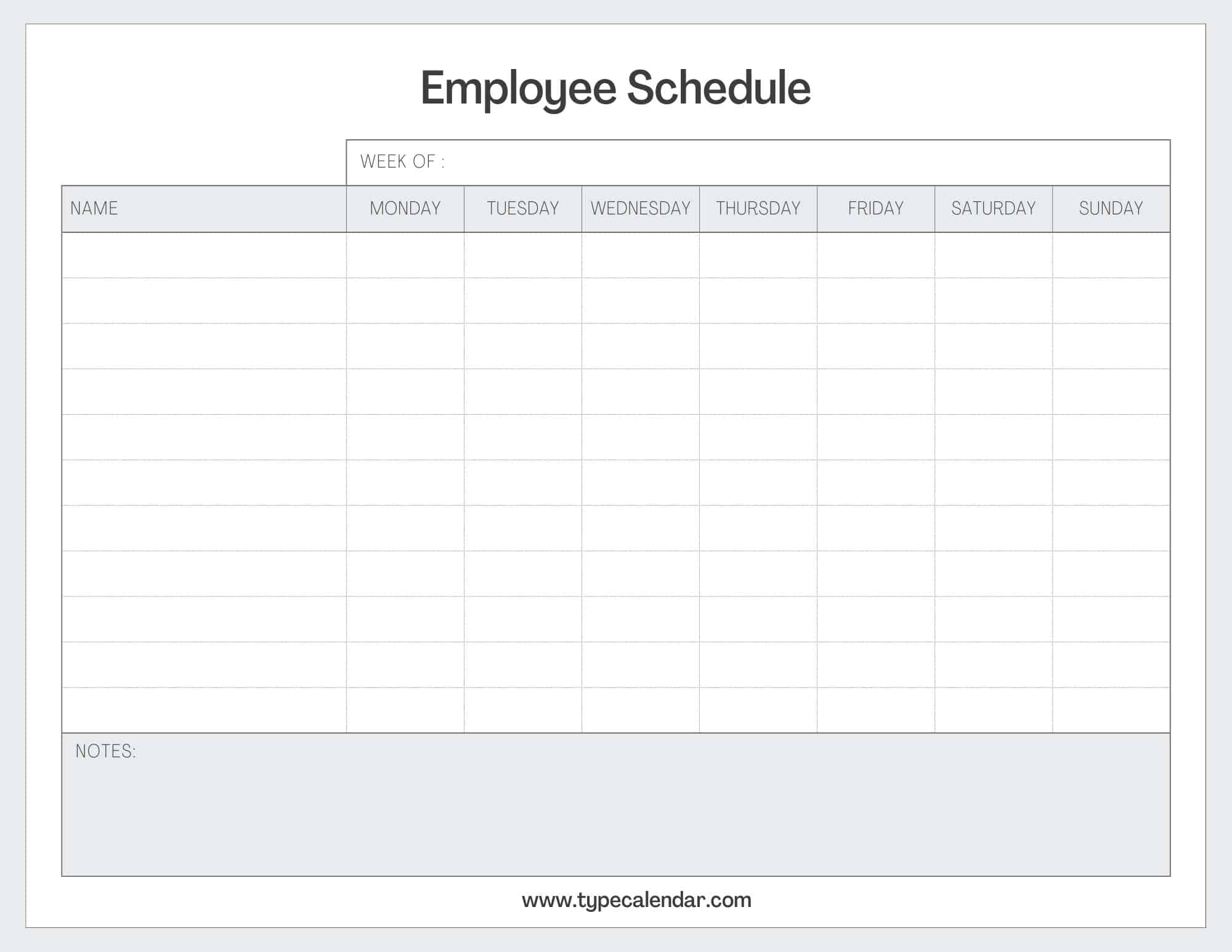 Printable Employee Schedule Template Prntbl concejomunicipaldechinu Printable Employee Schedule Template Prntbl concejomunicipaldechinu