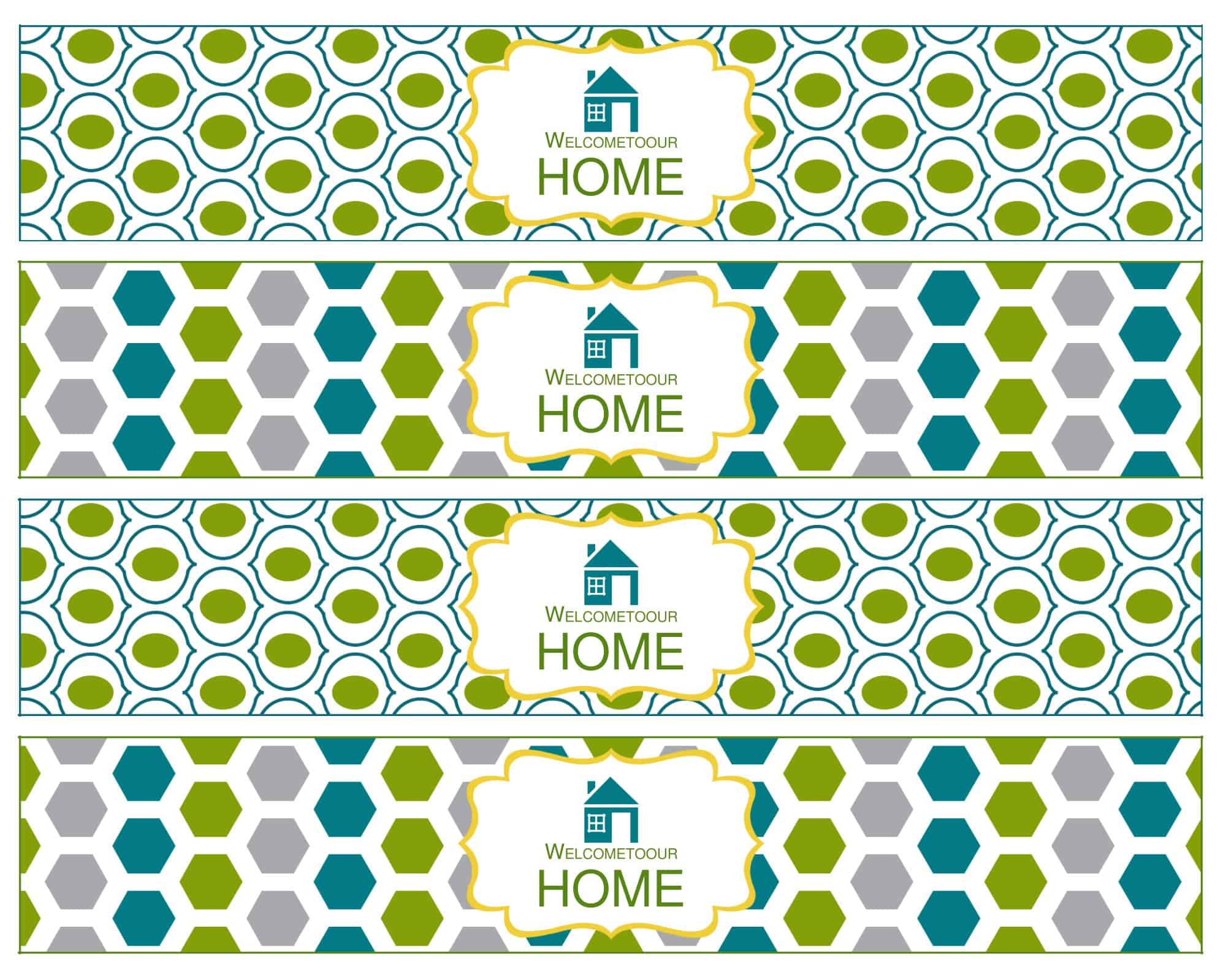 Word Format Water Bottle Label Word Format Water Bottle Label