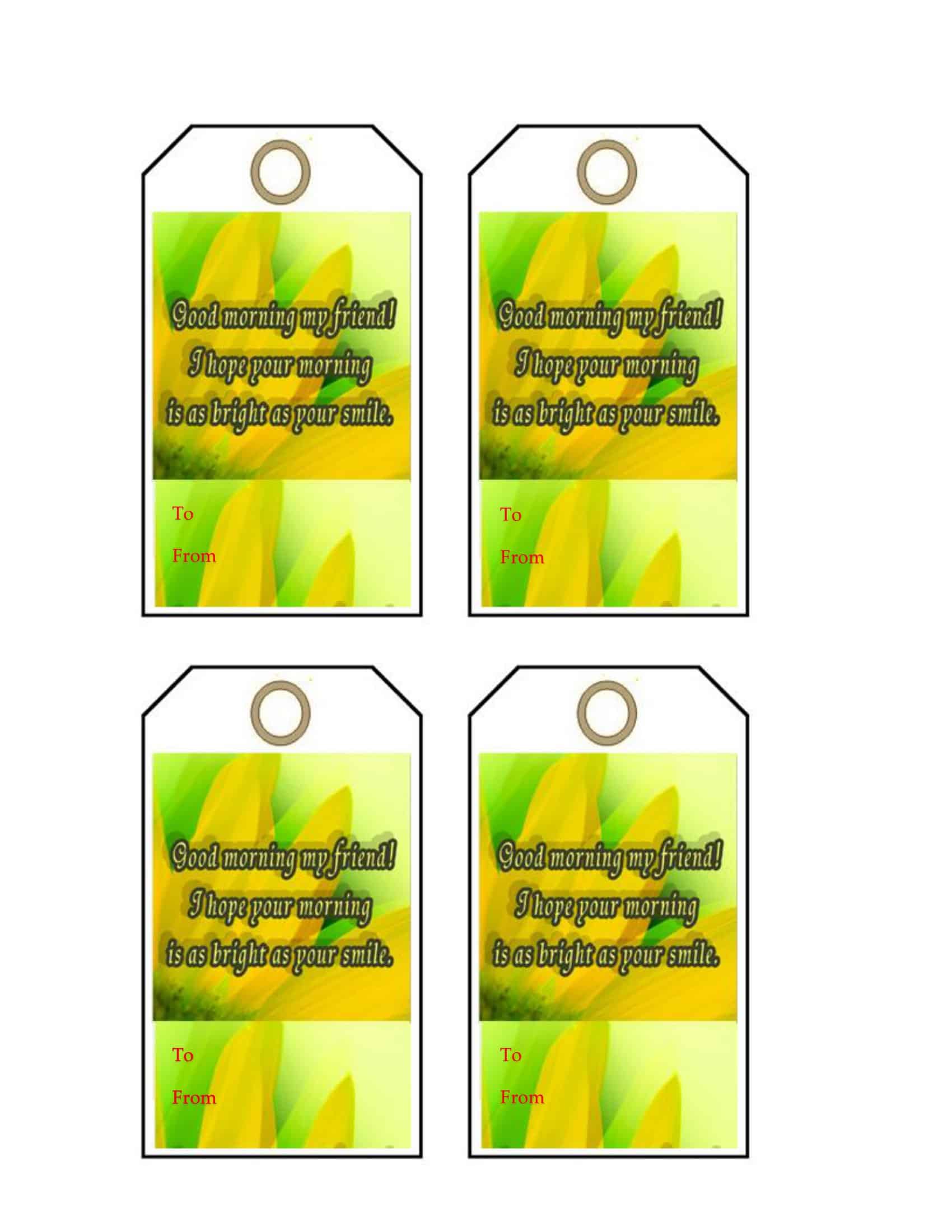 Word Gift Tag Template Word Gift Tag Template