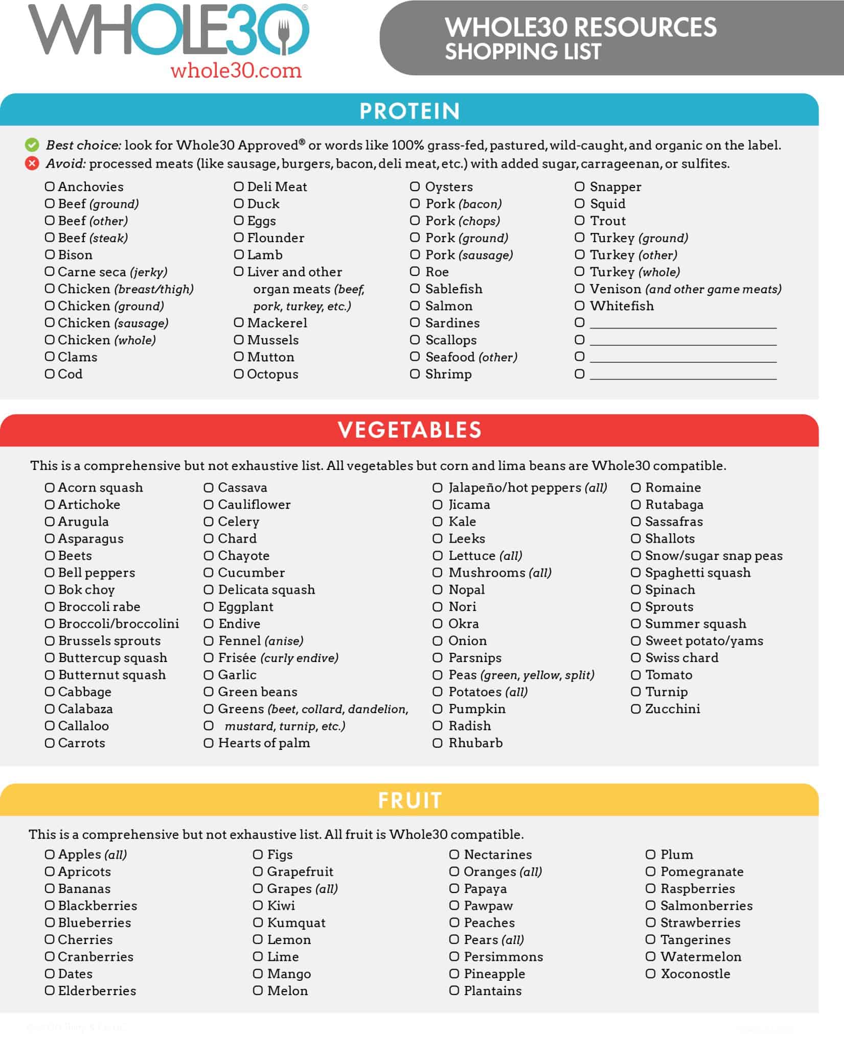 Word Grocery List Printable Word Grocery List Printable