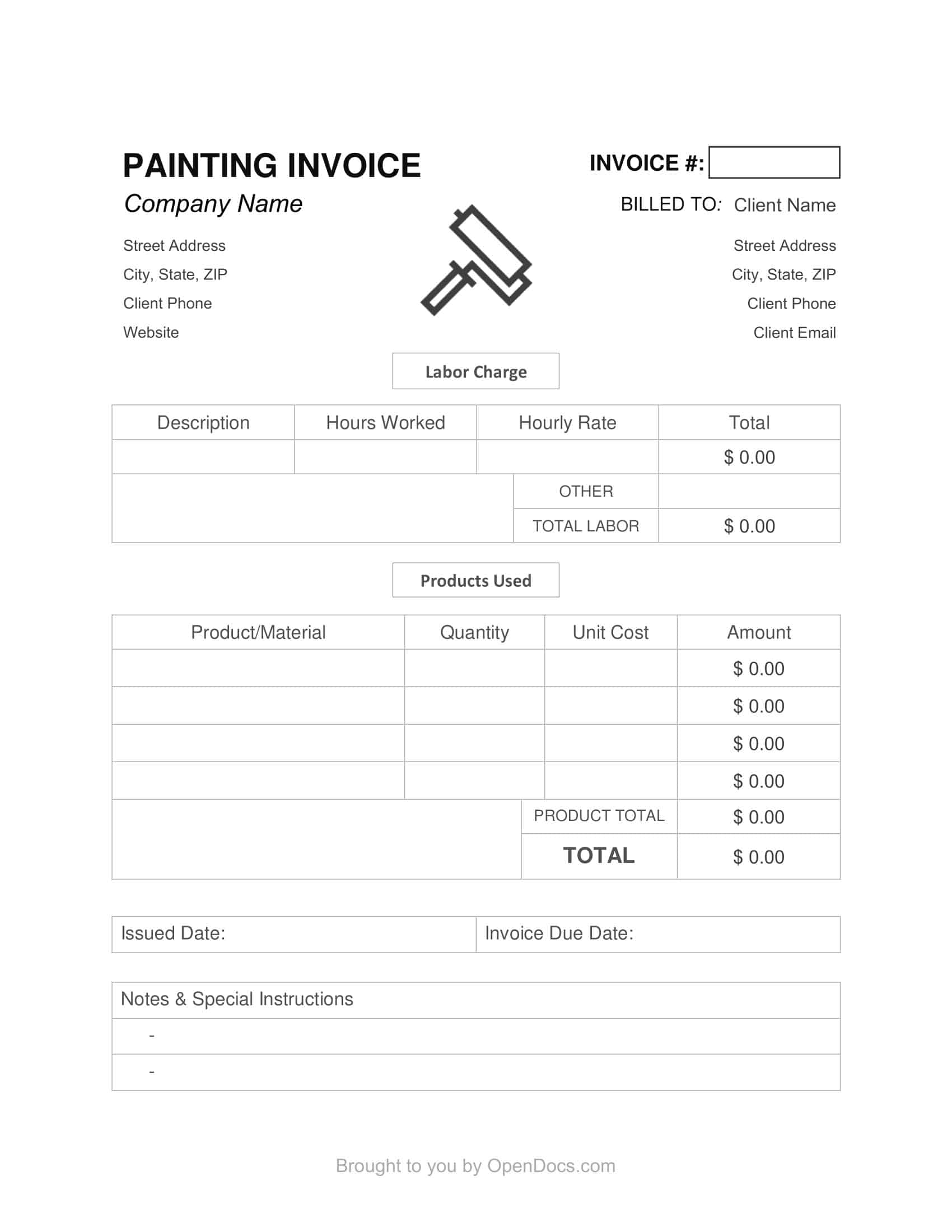 Word Invoice Template Word Invoice Template