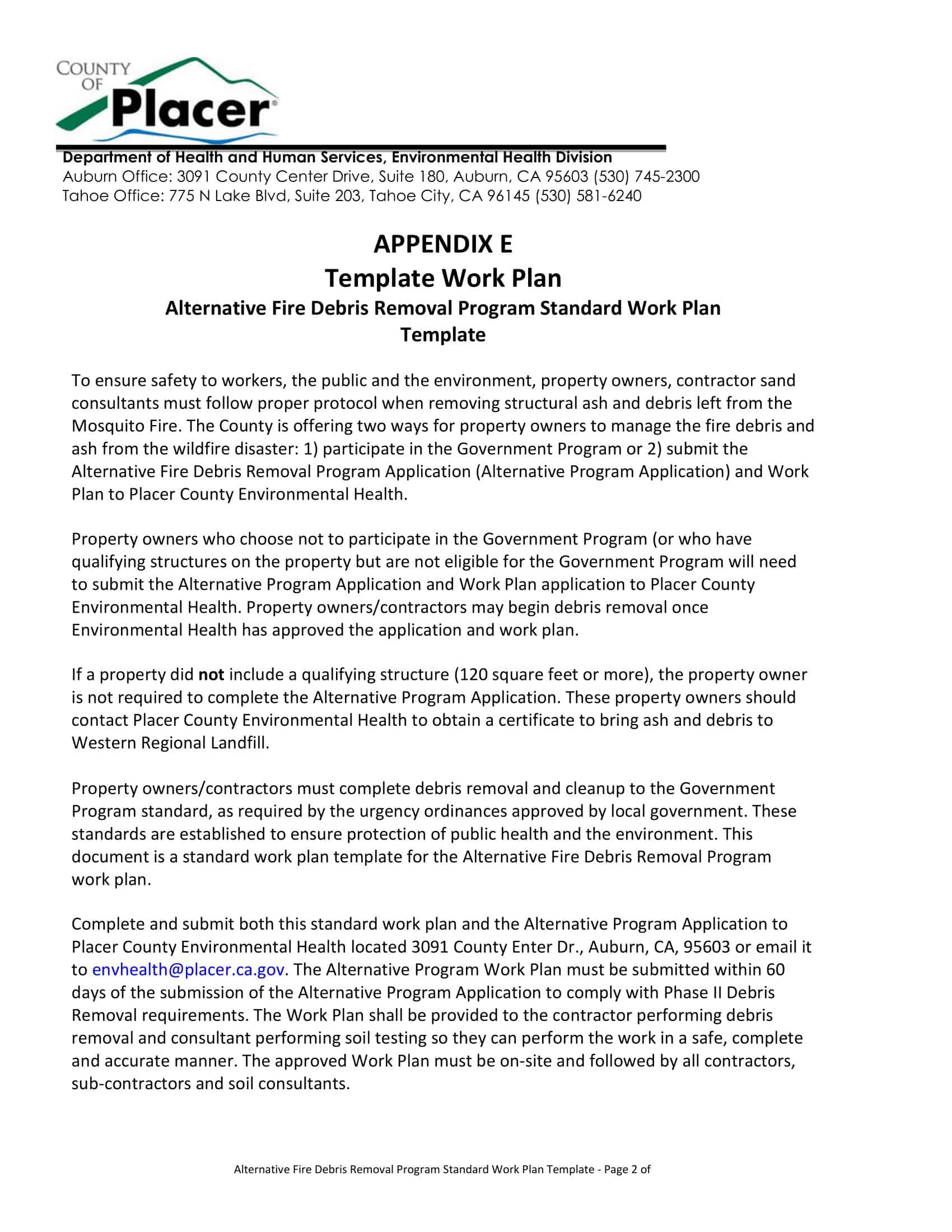 Word Sample Work Plan Template Word Sample Work Plan Template