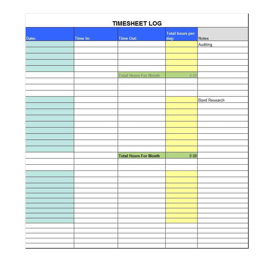 Word Simple Timesheet Template Word Simple Timesheet Template
