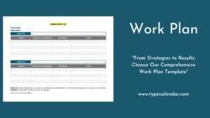 Free Printable Work Plan Templates [Excel, PDF, Word]