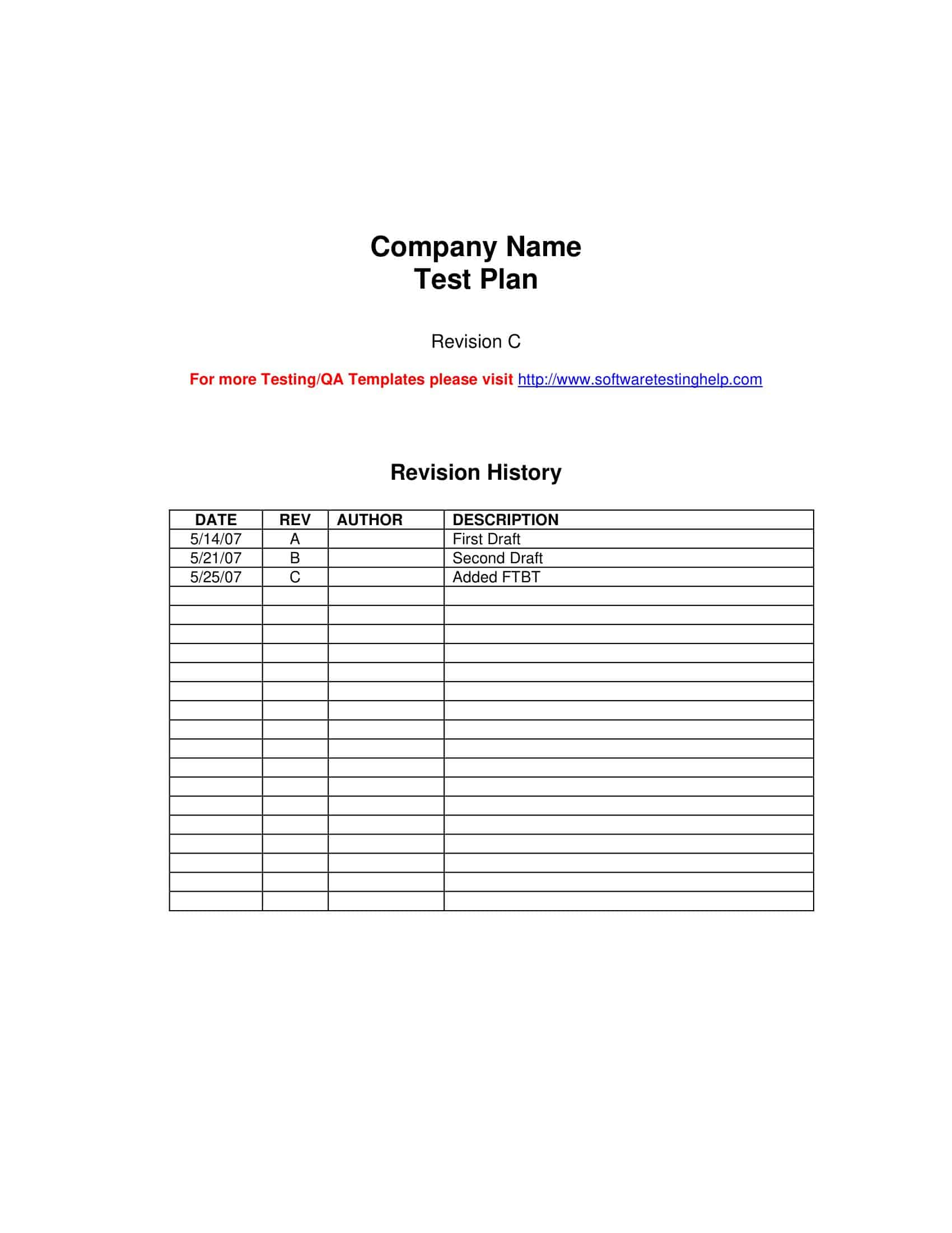 Free Printable Software Test Plan Templates Word Excel PDF Free Printable Software Test Plan Templates Word Excel PDF