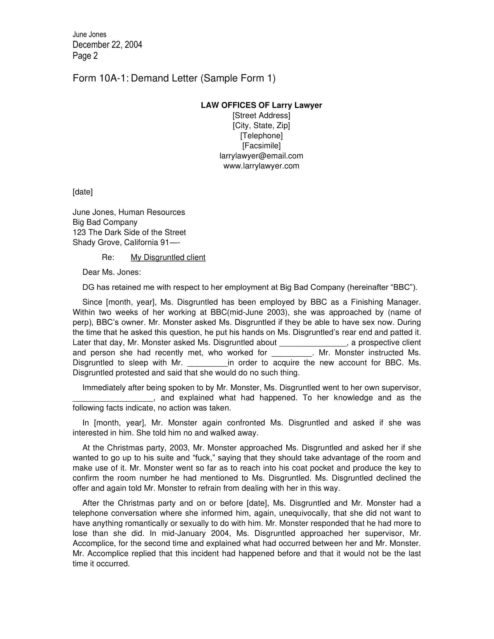 letter of demand for payment letter of demand for payment