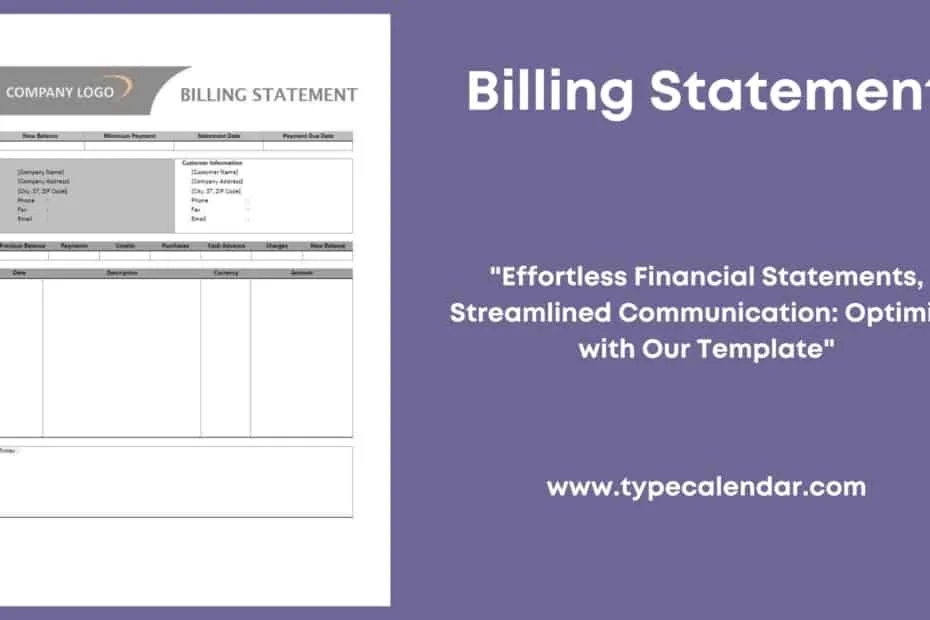 Billing Statement
