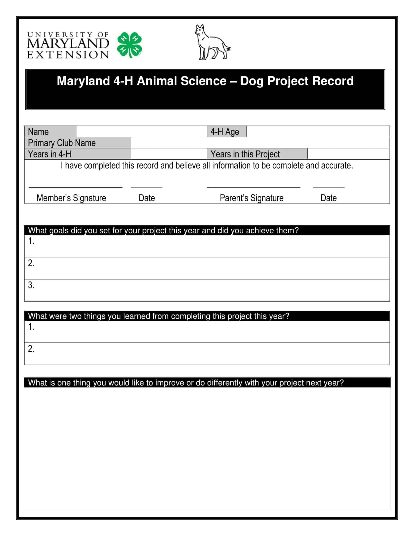 Blank Dog Vaccination Record Free Blank Dog Vaccination Record Free