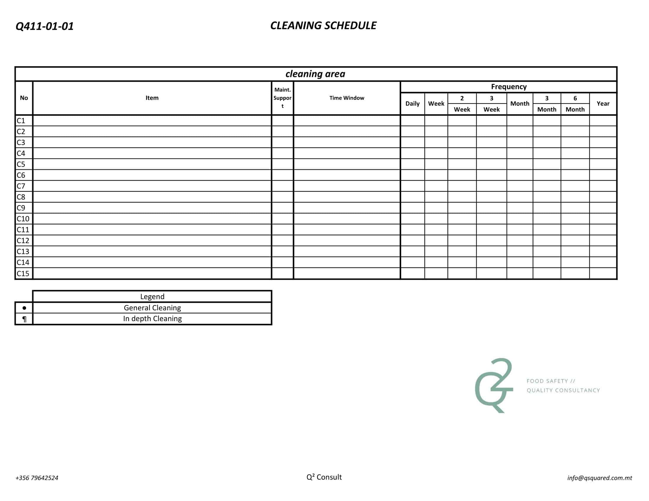 Free Printable Cleaning Schedule Templates PDF Excel Word Free Printable Cleaning Schedule Templates PDF Excel Word