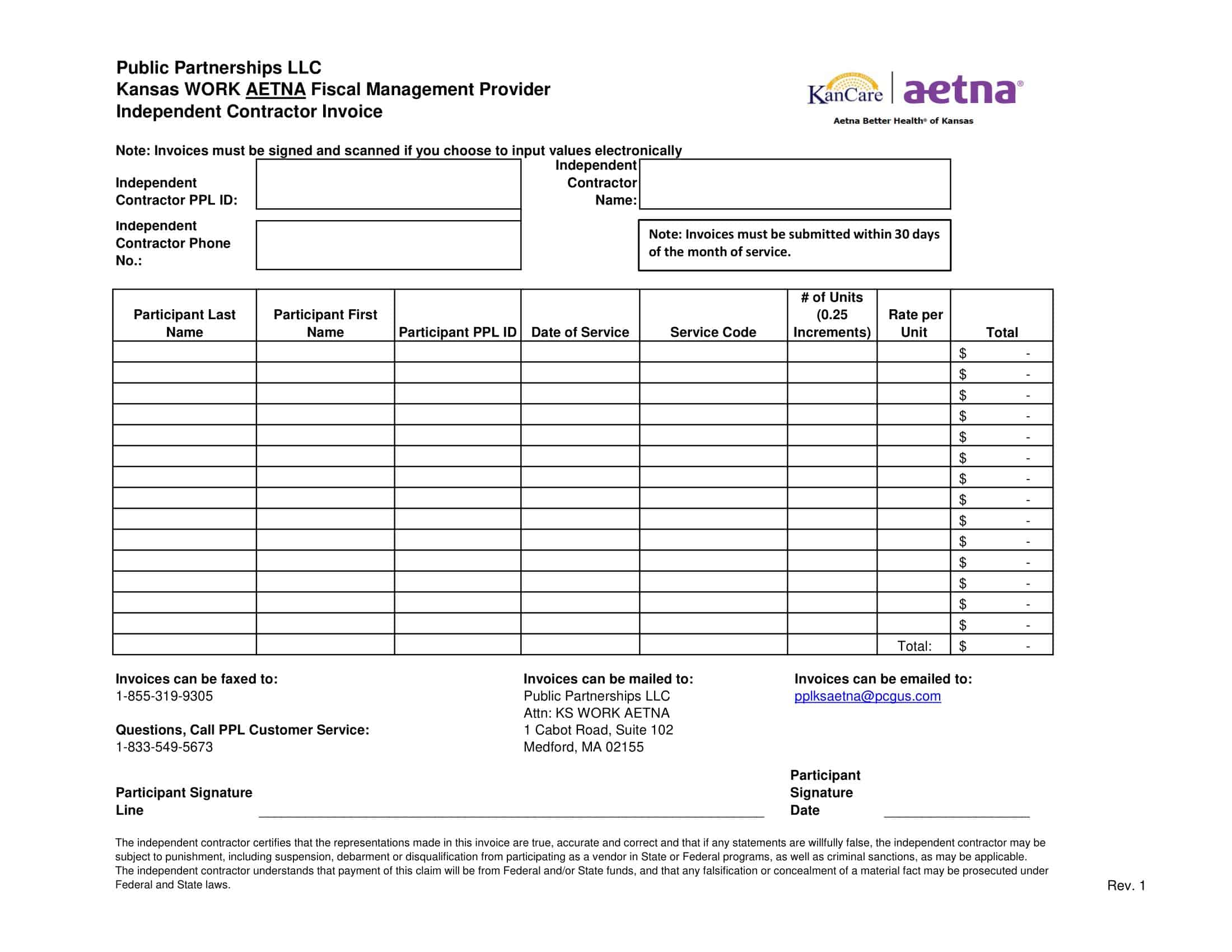 Blank Printable Contractor Invoice Blank Printable Contractor Invoice