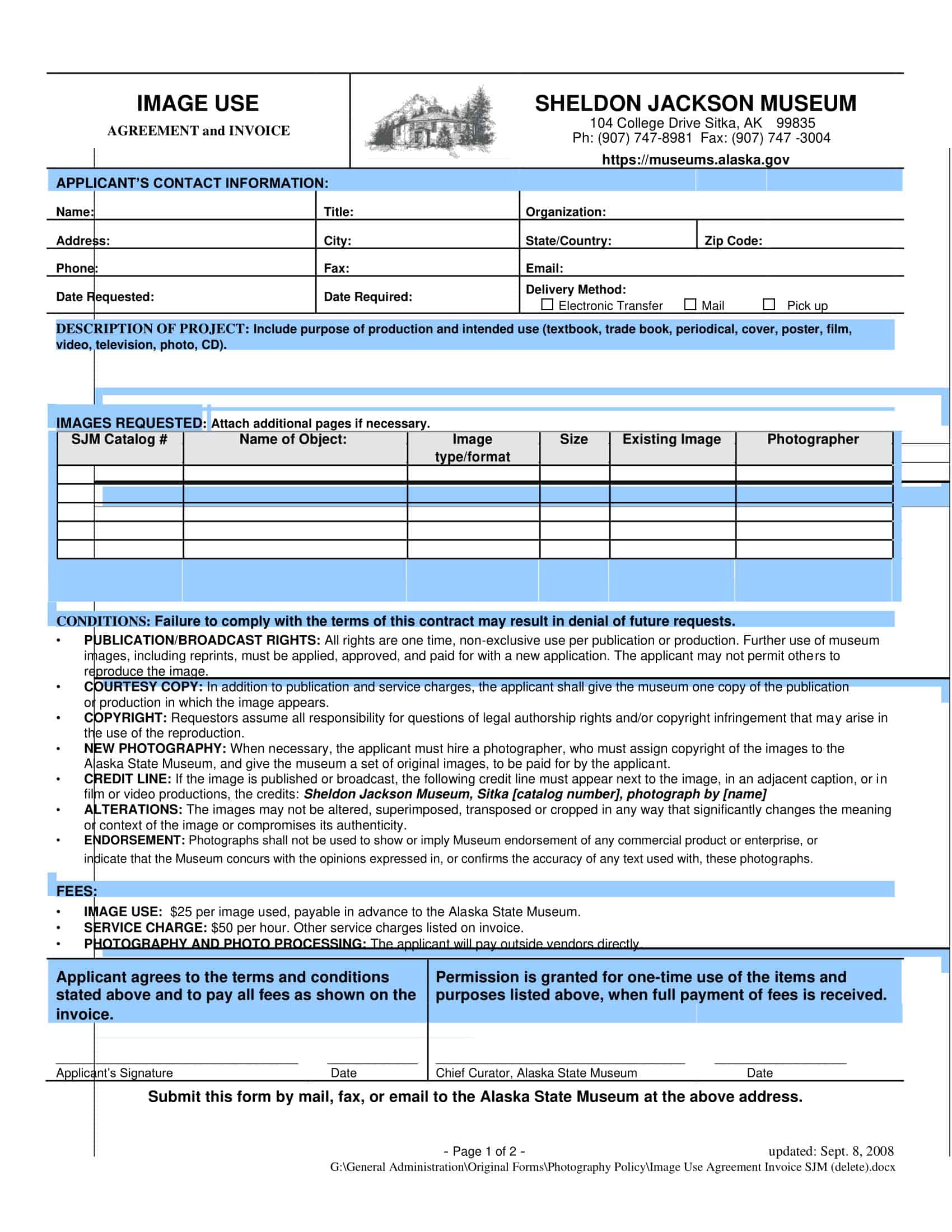 Blank Printable Photography Invoice Blank Printable Photography Invoice