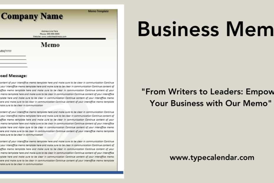 Business Memo