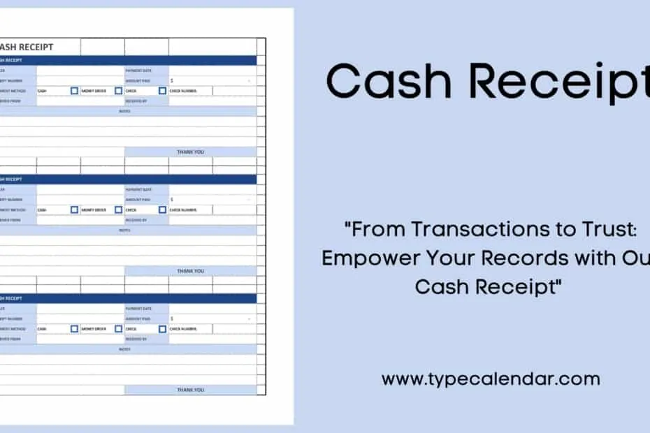 Cash Receipt
