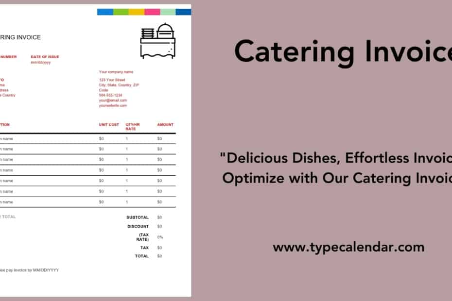 Catering Invoice