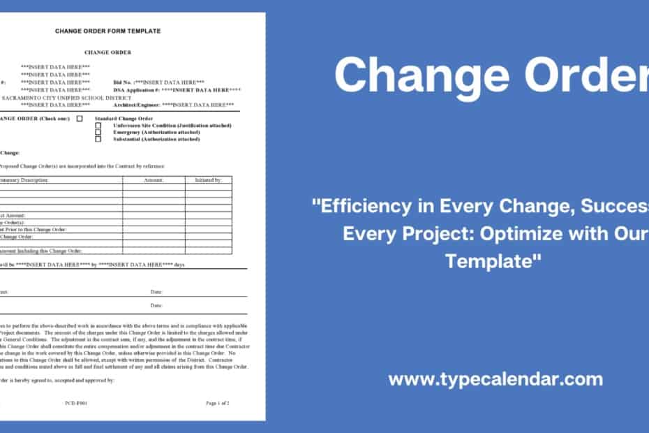 Change Order