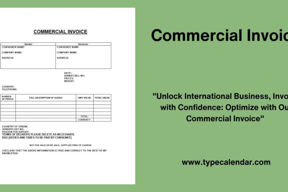 Commercial Invoice