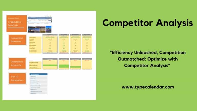 Free Printable Competitor Analysis Templates [Outperform Competition]