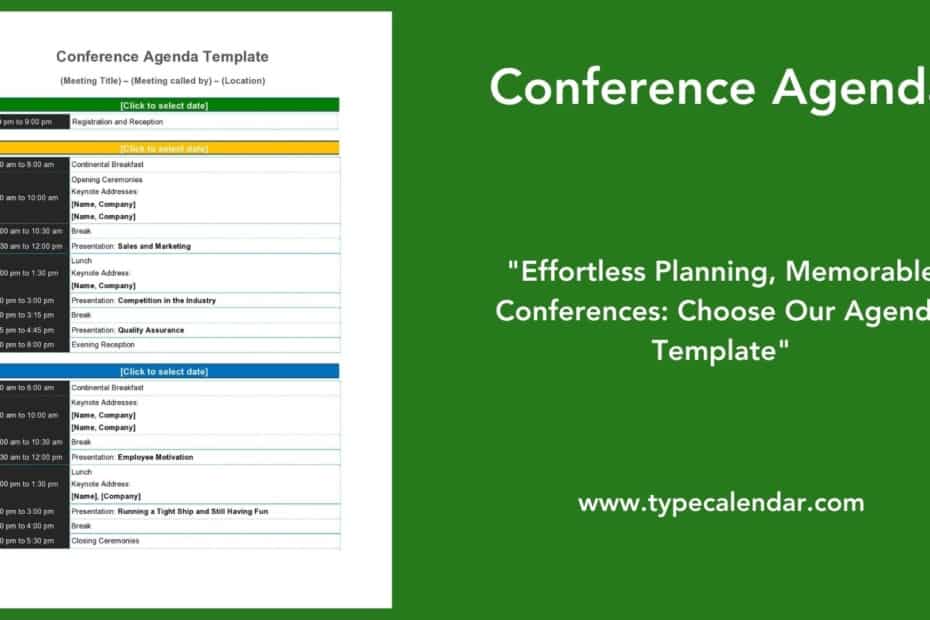 Conference Agenda