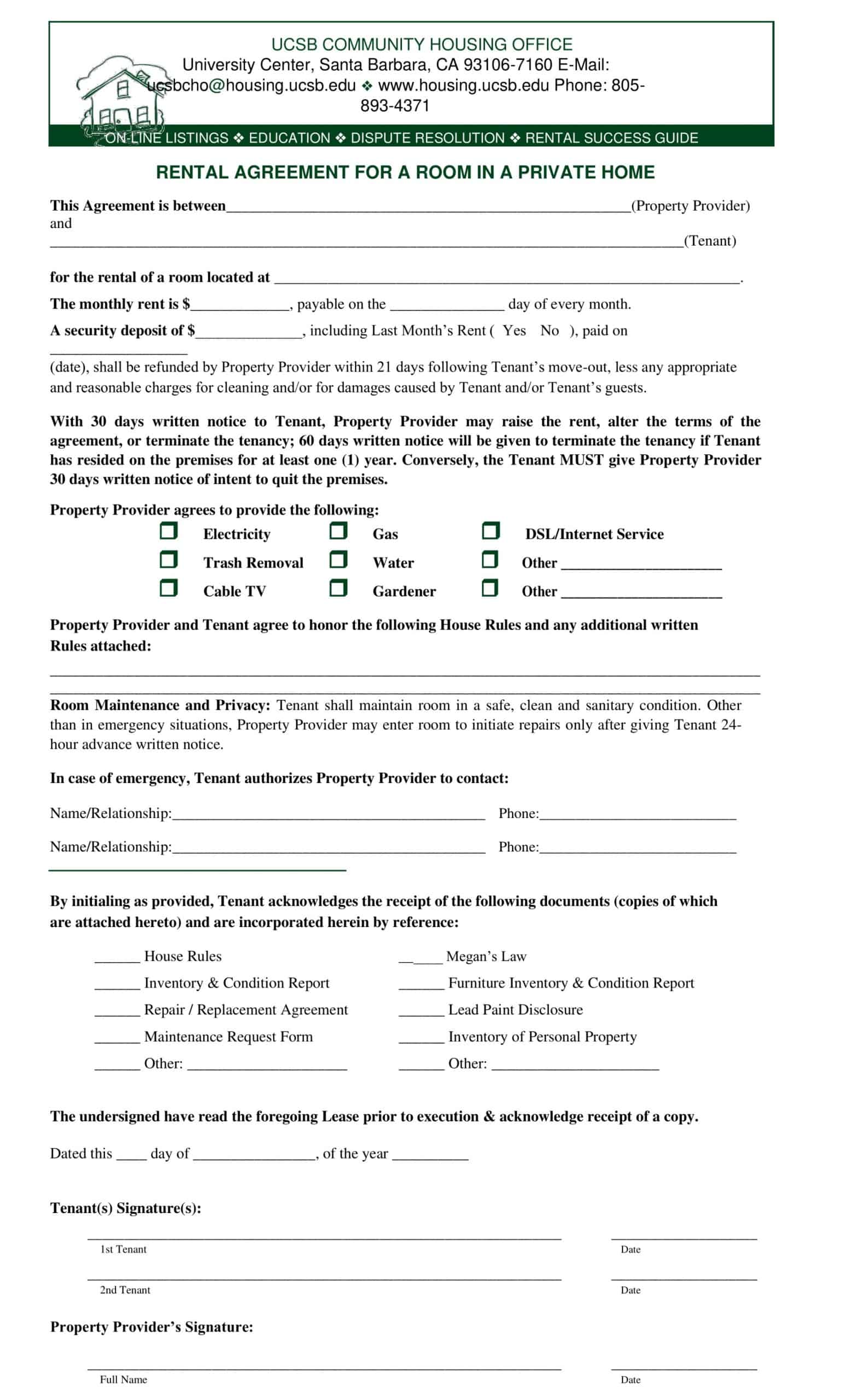 Editable Basic One Page Rental Agreement Editable Basic One Page Rental Agreement