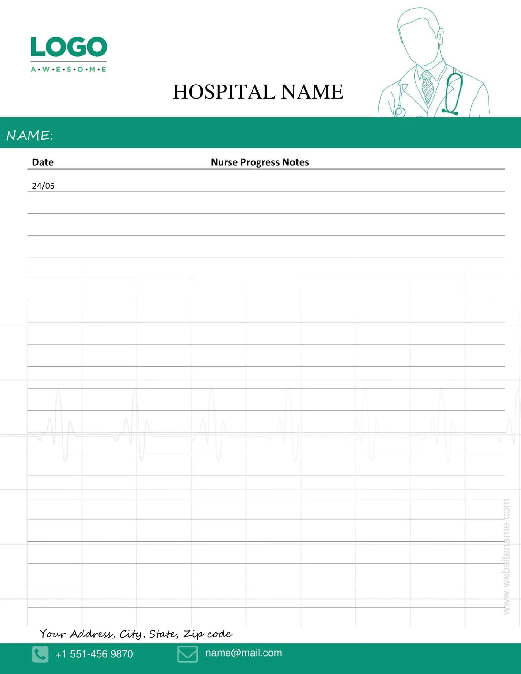 Editable Nursing Notes Editable Nursing Notes