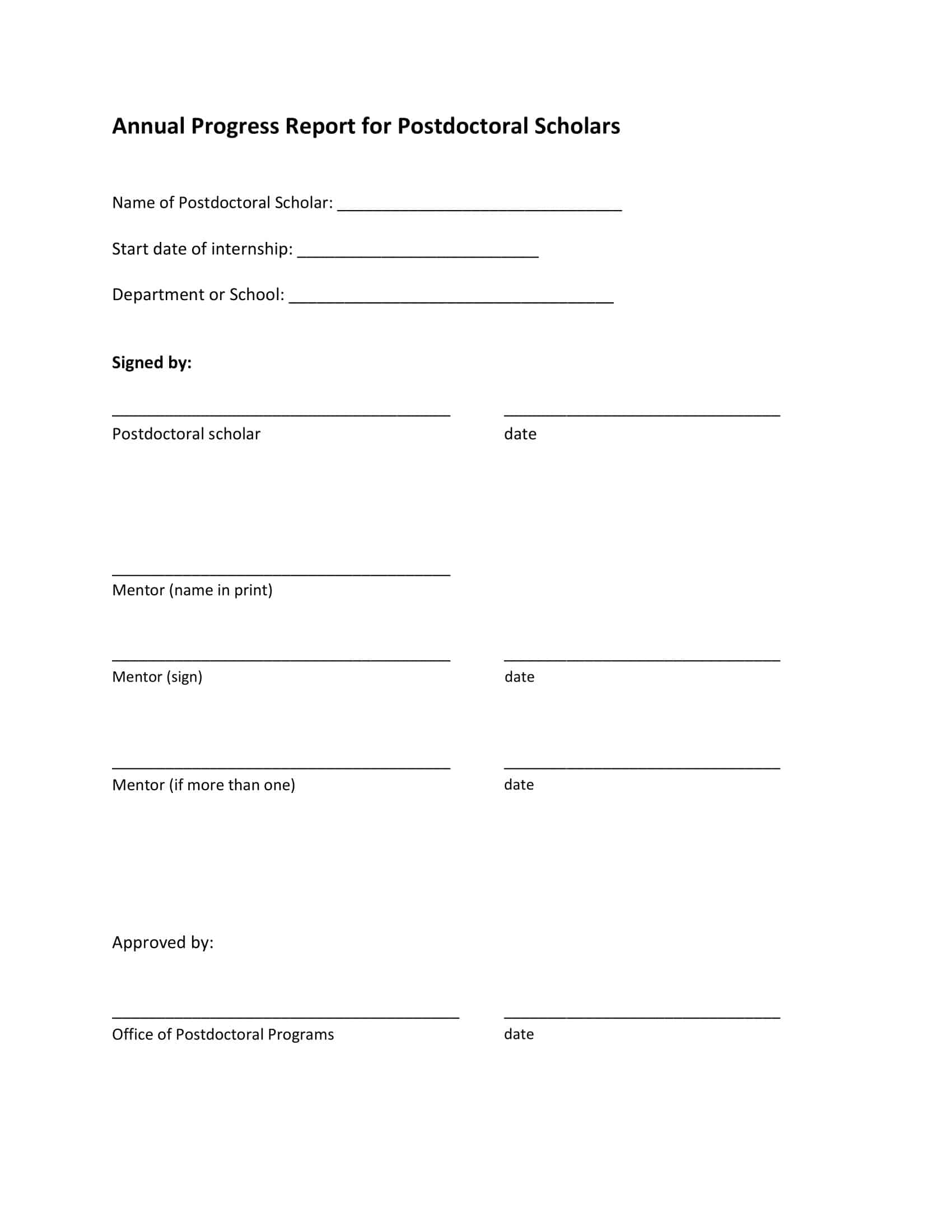 Free Printable Progress Report Templates [Word, Excel, PDF]