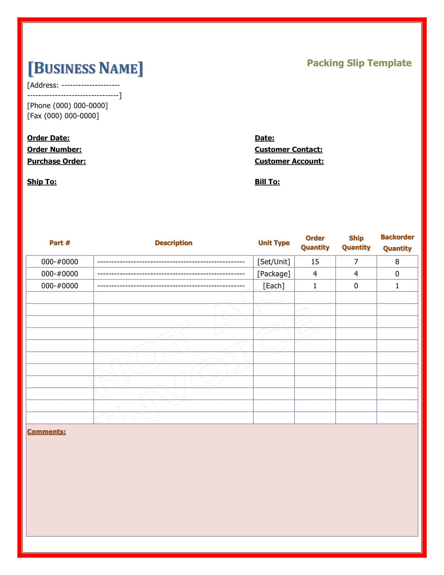 Packing Slip Templates Prntbl concejomunicipaldechinu gov co