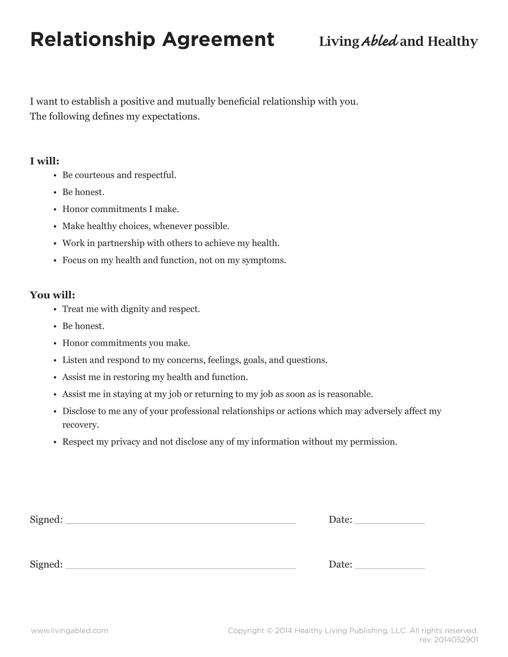 Free Printable Relationship Contract Templates PDF Word Love Funny