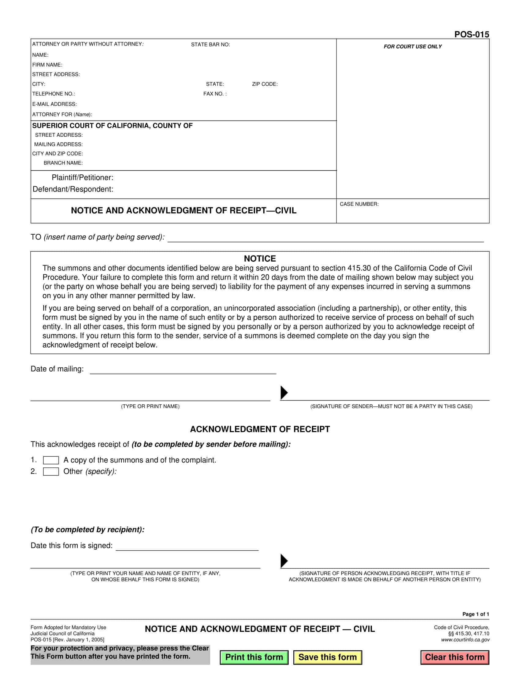 Fillable Sample of Acknowledgement Receipt Fillable Sample of Acknowledgement Receipt
