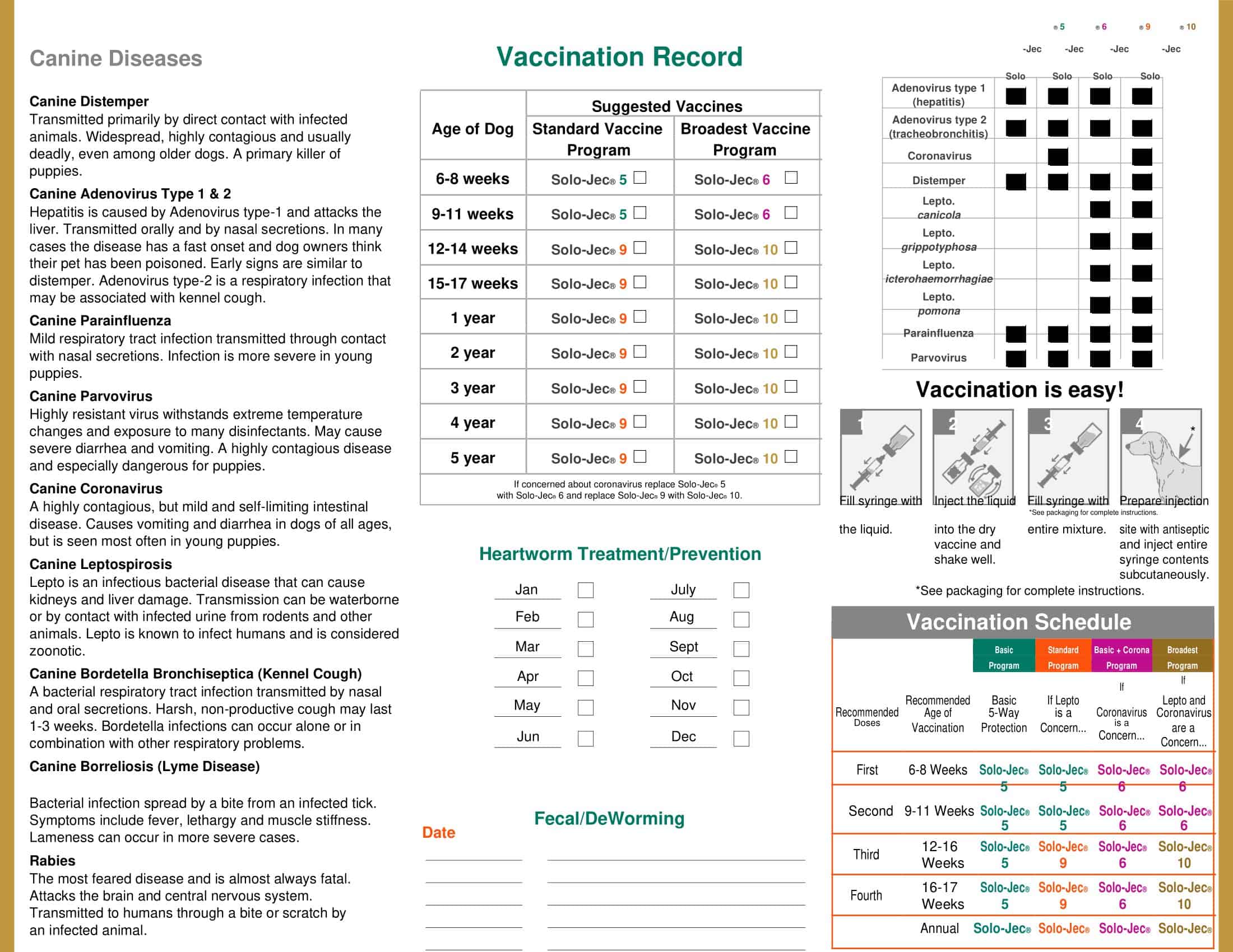 Animal Vaccination Record Template Animal Vaccination Record Template