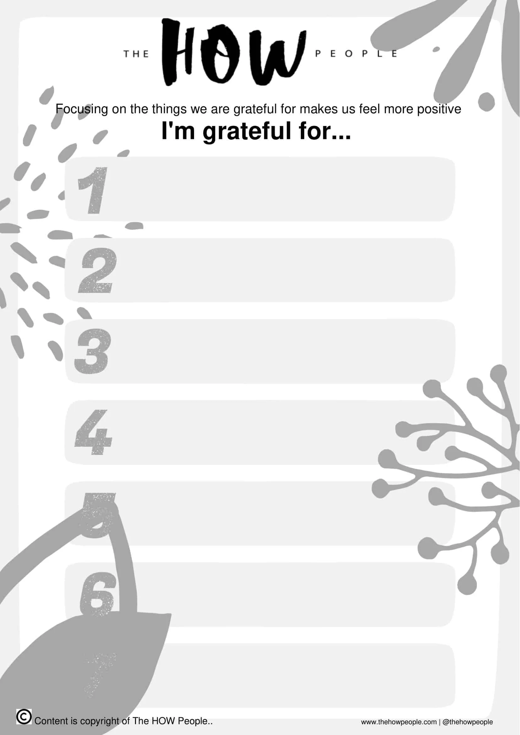 Gratitude Journal Template Free Gratitude Journal Template Free