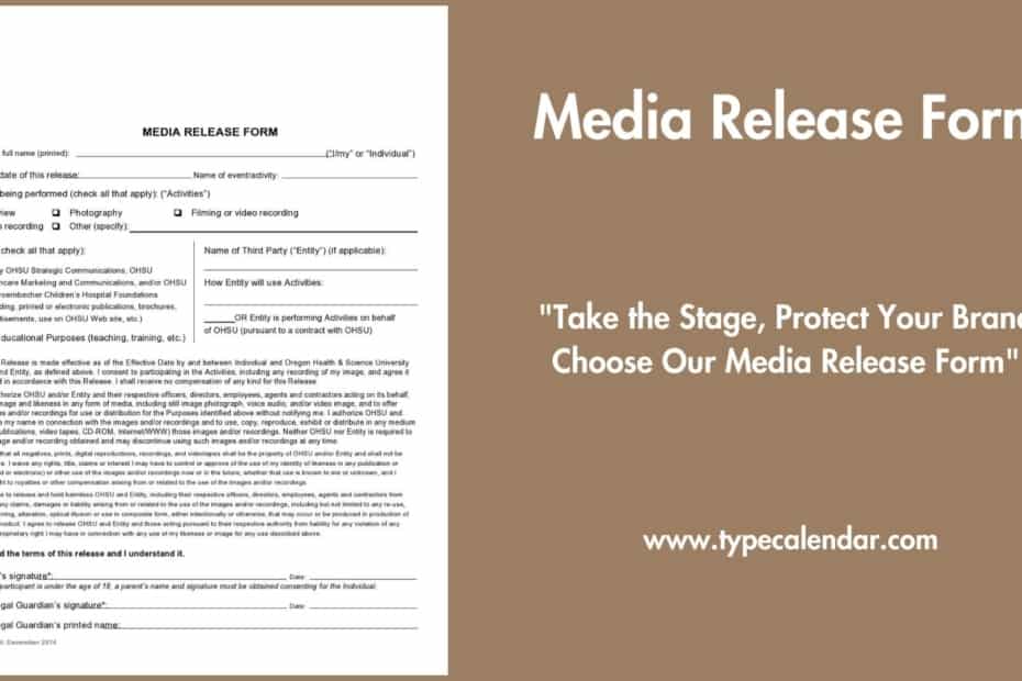 Media Release Form