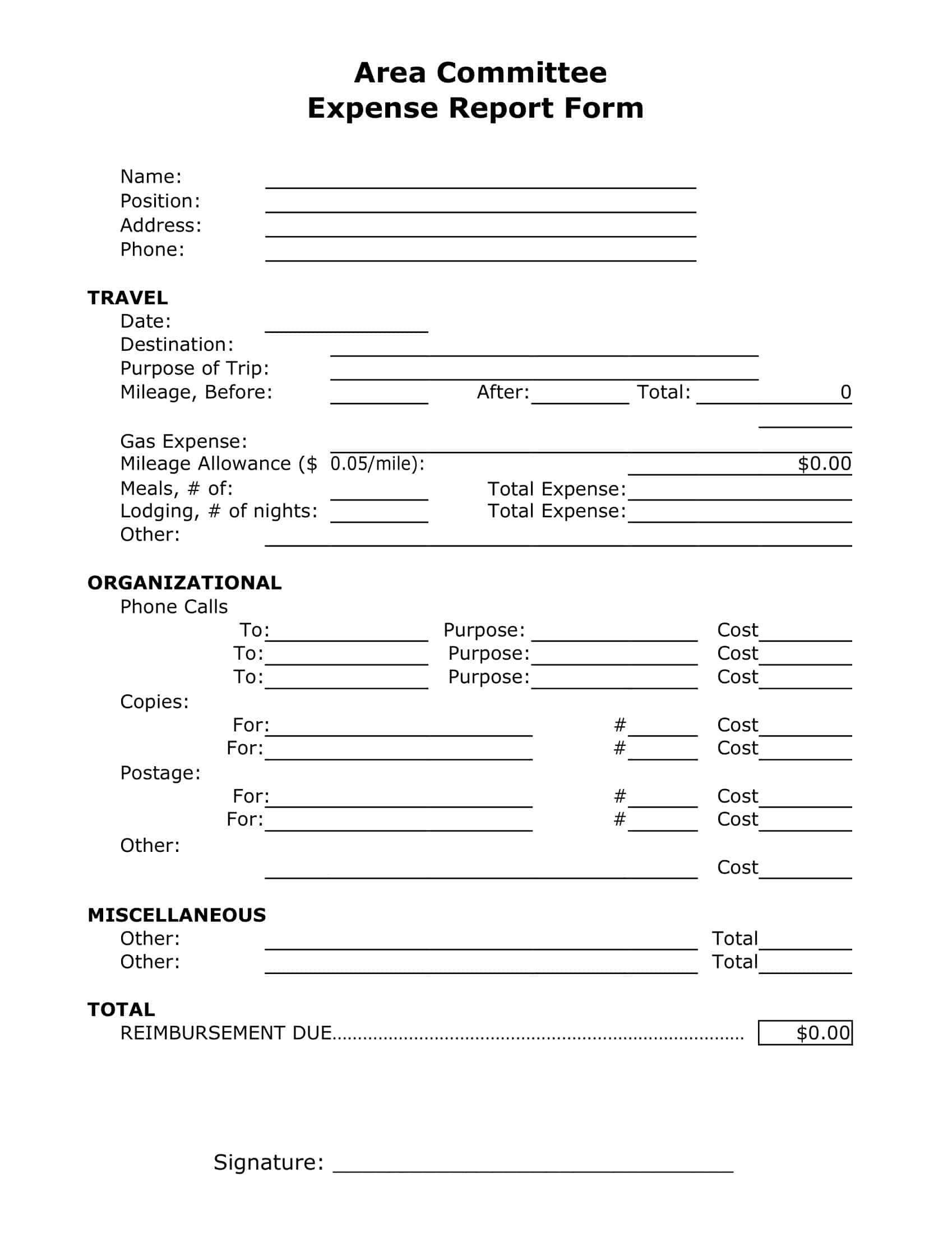 PDF Editable Travel Expense Report PDF Editable Travel Expense Report