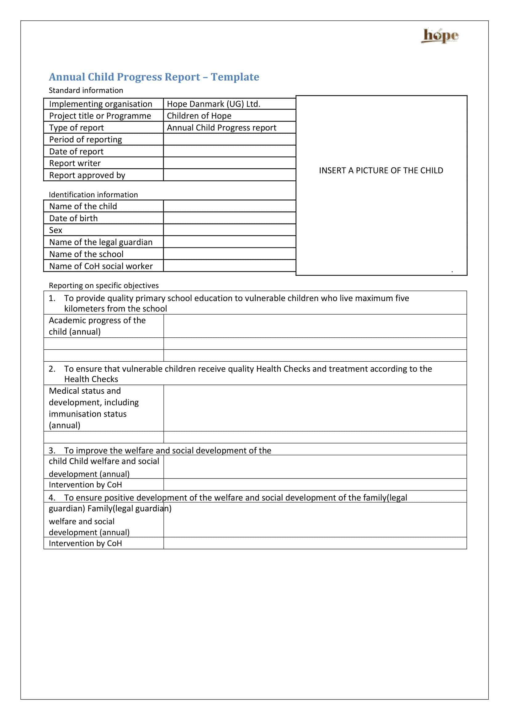 Free Printable Progress Report Templates [Word, Excel, PDF]