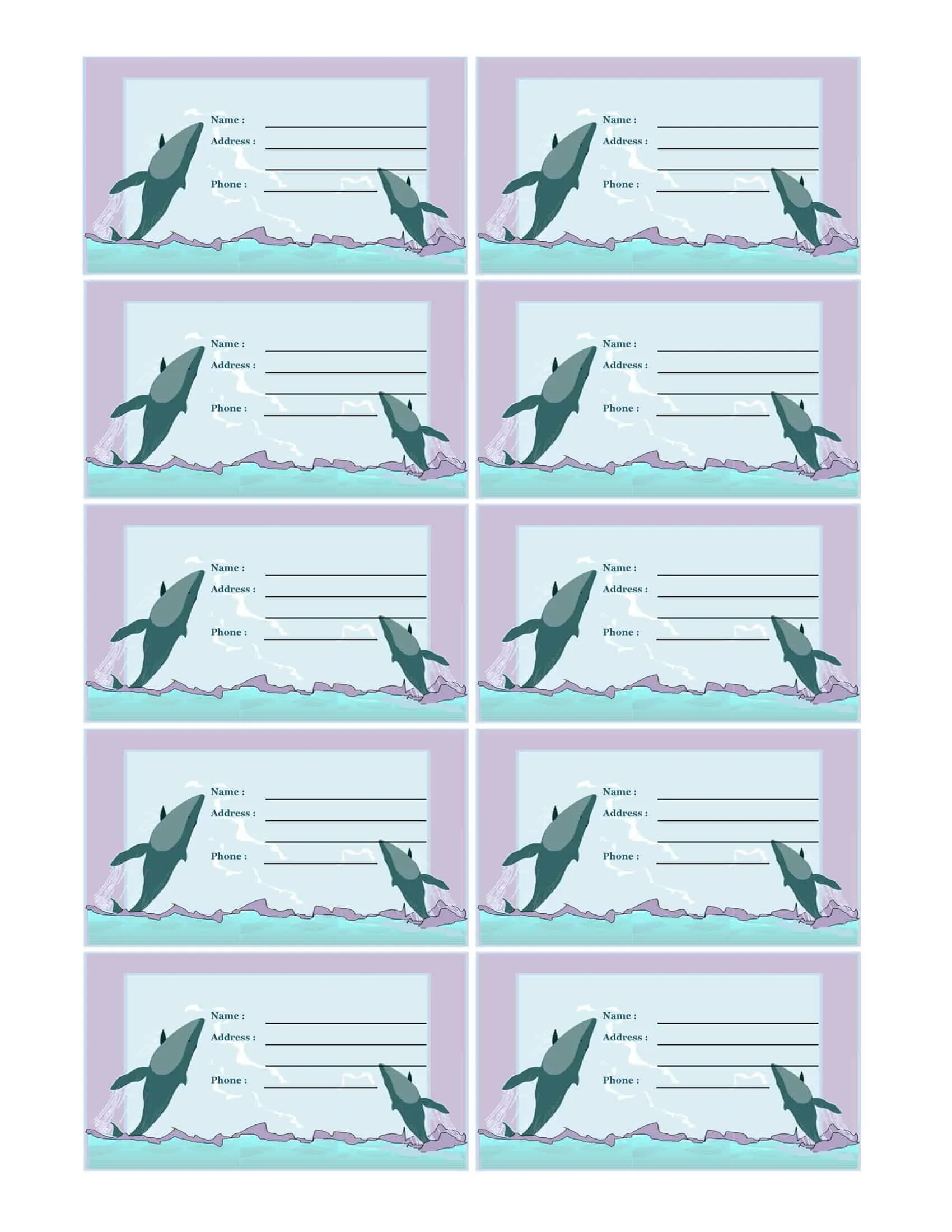 PDF Word Luggage Tag PDF Word Luggage Tag