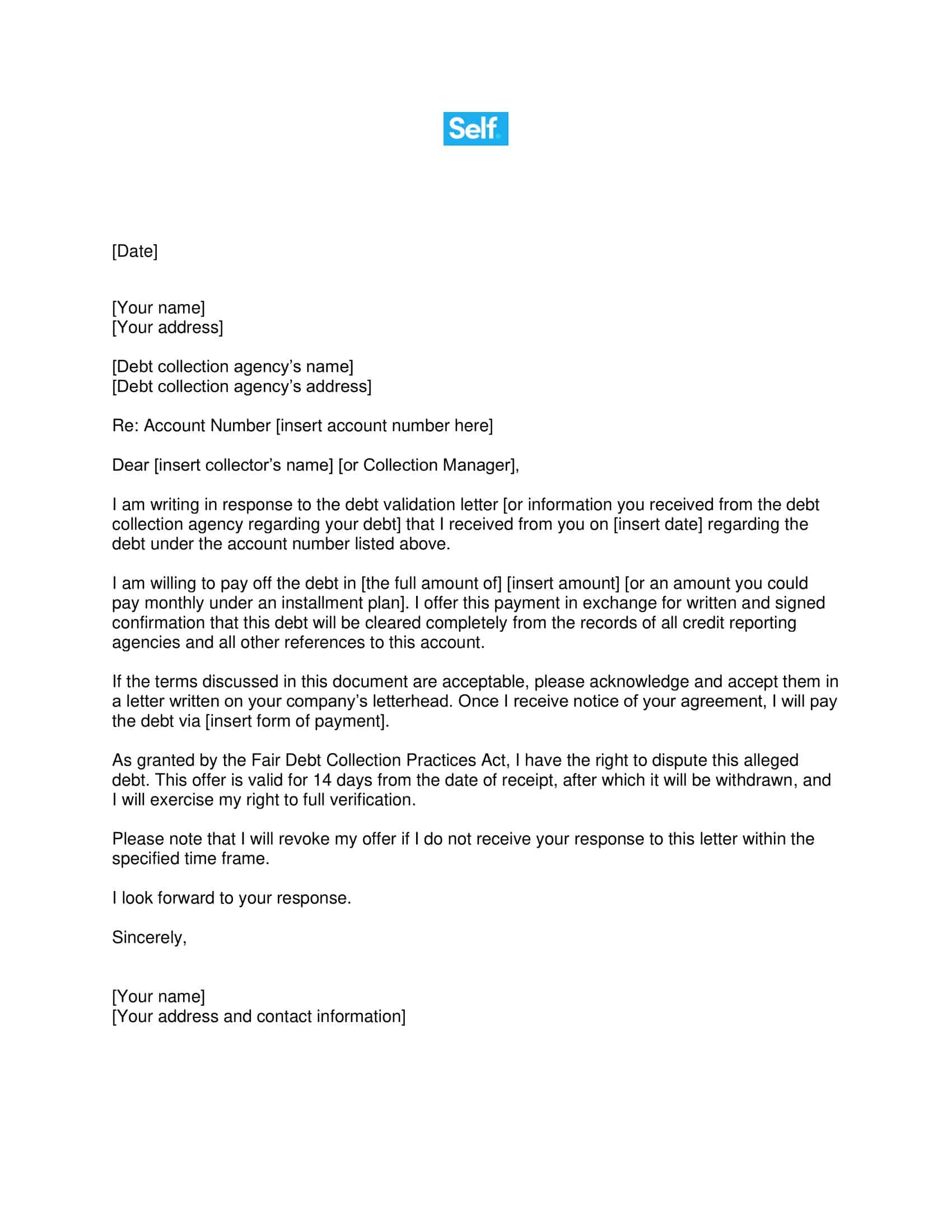 Pay for Delete Letter Example PDF Pay for Delete Letter Example PDF