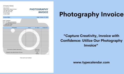 Free Printable Photography Invoice Templates [Excel, PDF, Word]