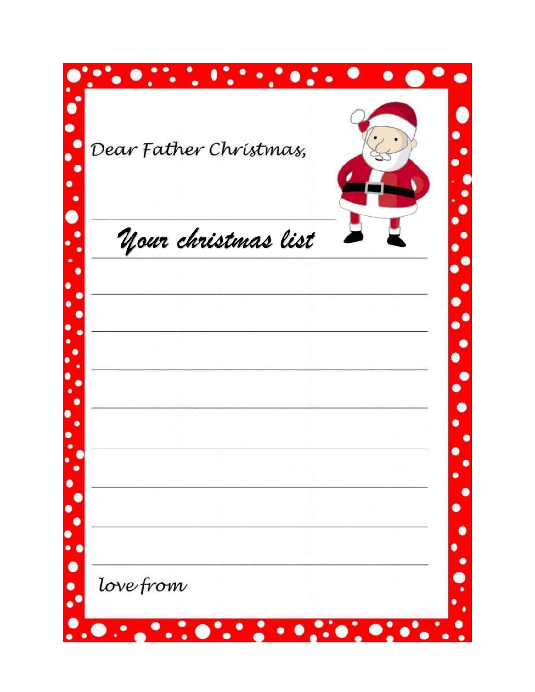 Printable Christmas Wish List Download Printable Christmas Wish List Download