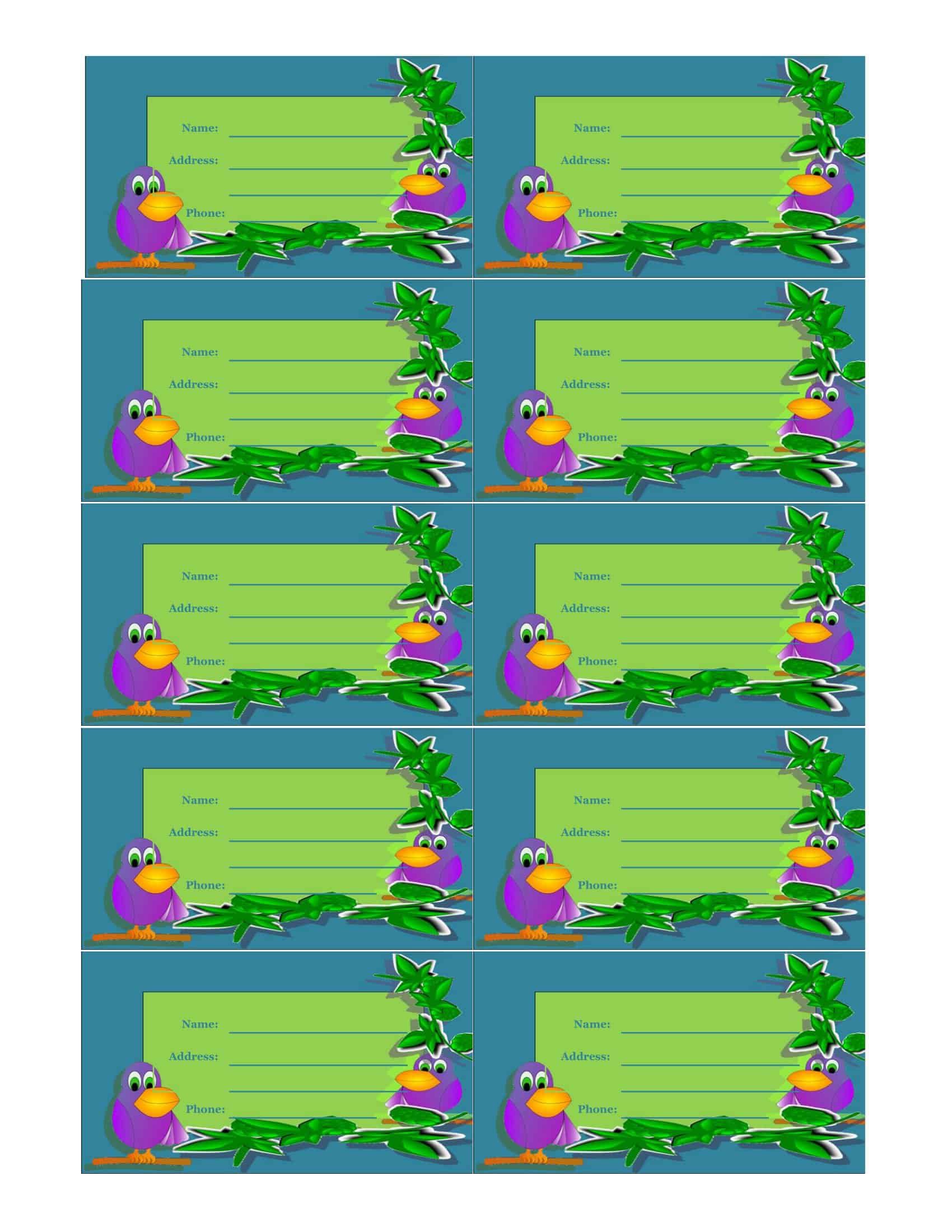 Printable Custom Luggage Tag Printable Custom Luggage Tag