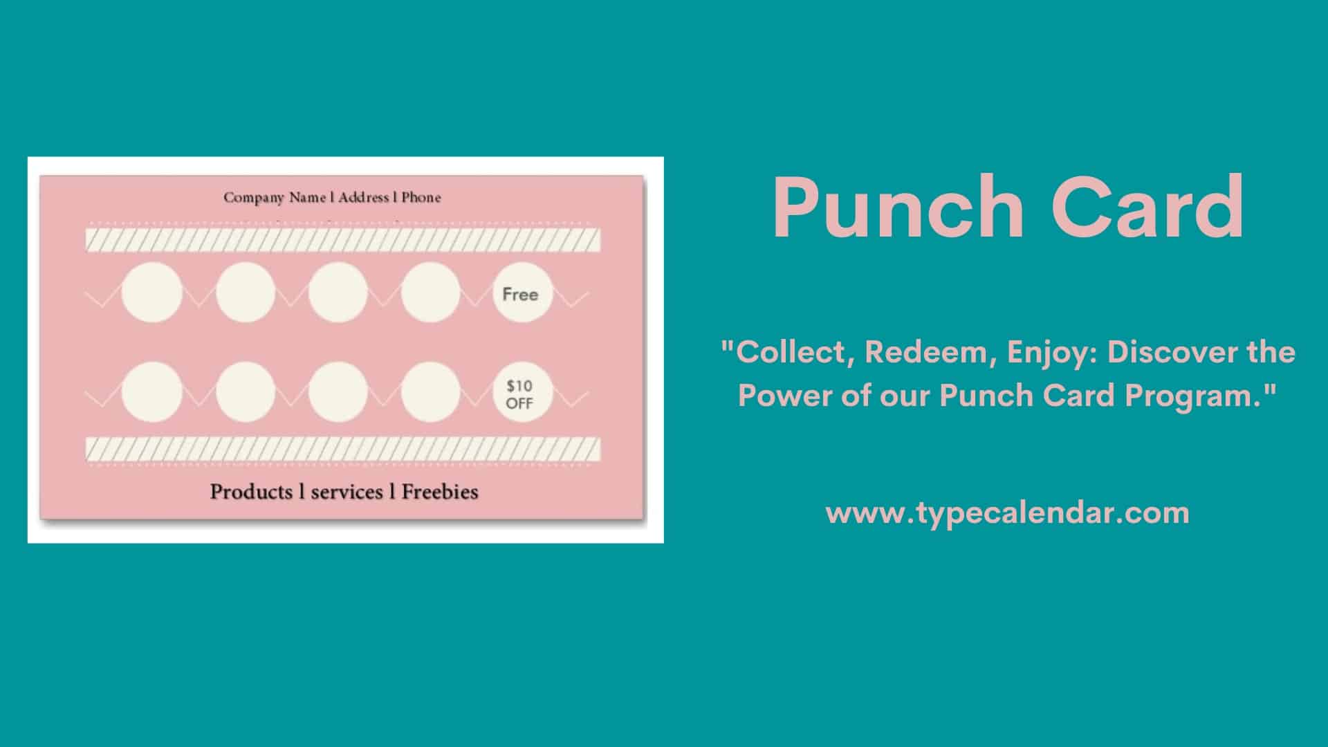 Free Printable Punch Card Template Drive Customer Loyalty 